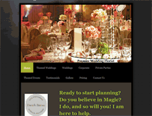 Tablet Screenshot of magicaleventsandweddings.com